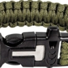 Highlander Paracord armband met fire starter Olive