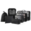 DreamTravel Packing cubes organiser set van 7 zwart