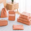 DreamTravel Packing cubes organiser set van 7 oranjeroze