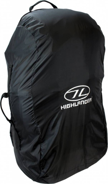 Highlander Combo cover 50-70l flightbag en regenhoes zwart