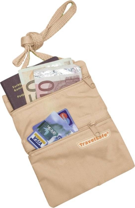 Travelsafe Nektasje moneybelt beige