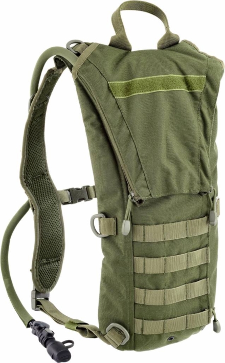 Defcon 5 Hydro back drinkrugzak 3liter v-cut olive green