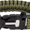 Highlander Paracord armband met fire starter Olive