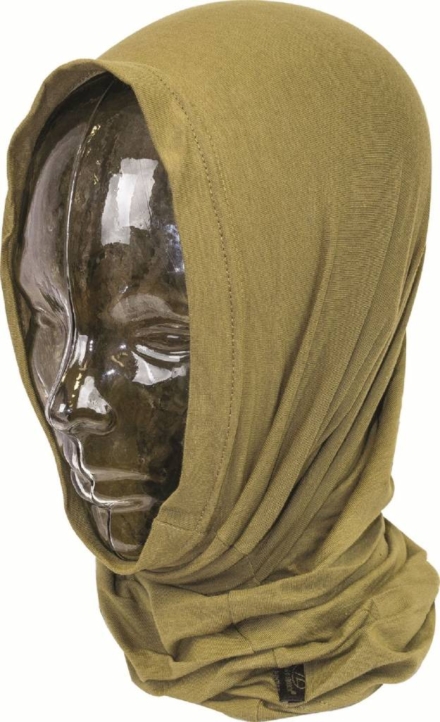 Pro-force Headover nekwarmer balaclava sjaal Tan bruin