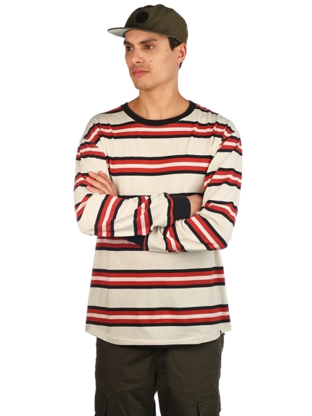 Zine Newbie Stripe Longsleeve T-Shirt grijs