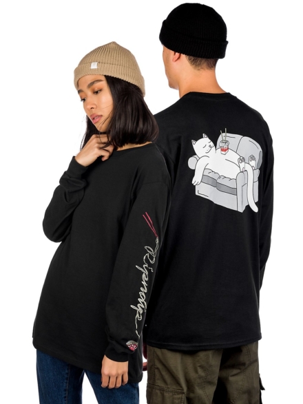 RIPNDIP Noodle Long Sleve T-Shirt zwart