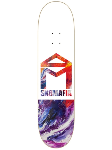 SK8 Mafia House Logo Oil Low 8.0" Skateboard Deck patroon