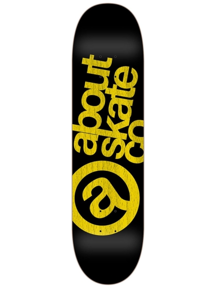 About Monochrome 3Co 7.825" Skateboard Deck geel