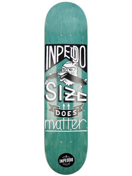 Inpeddo Size Matters 7.5" Skateboard Deck groen