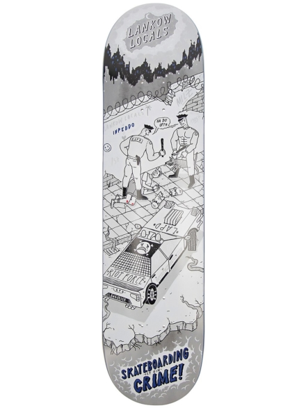 Inpeddo It's A Crime 7.75" Skateboard Deck blauw