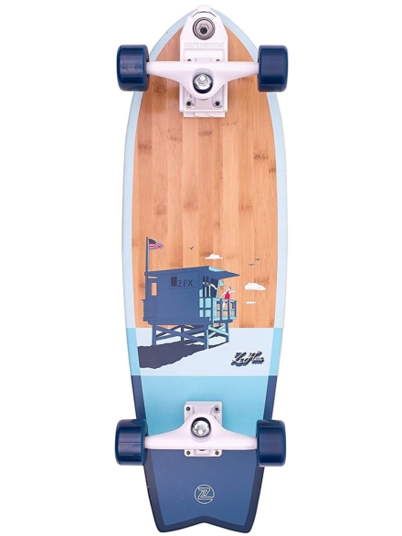 Z-Flex Bamboo Fish 31" Surfskate blauw