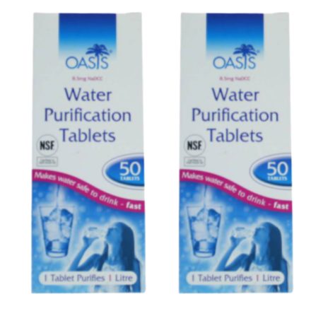 Oasis Voordeelpak: 100 waterzuivering tabletten 100 liter