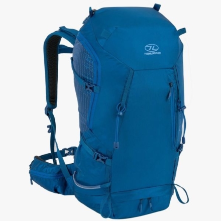 Highlander Summit 40l wandelrugzak met rugventilatie Marine Blue