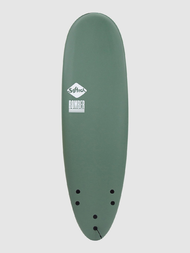 Softech Bomber FCS II 5’10 Softtop Surfboard groen