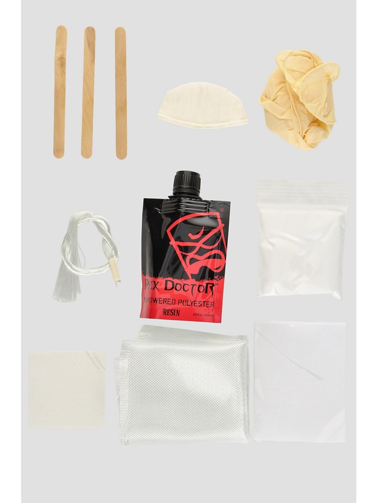Phixdoctor Polyester Kit Small 2.5Oz Surf repair set rood