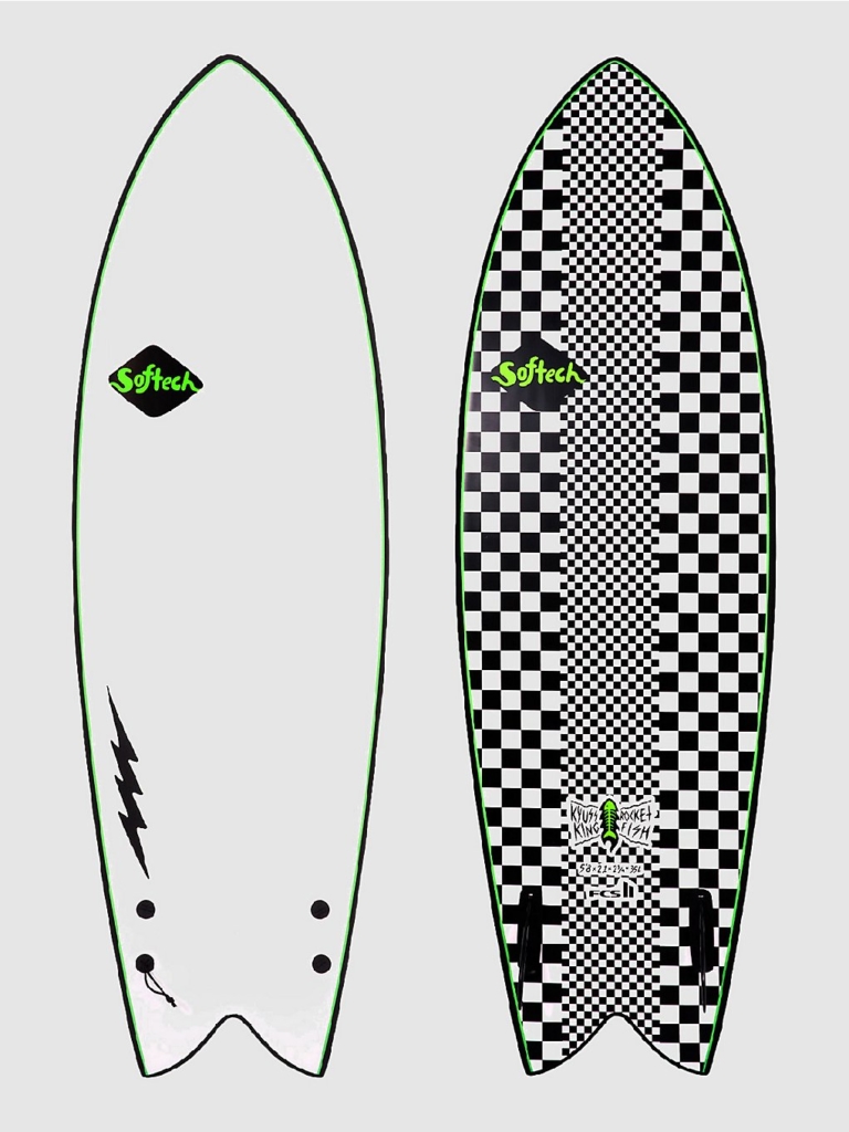 Softech Kyuss Fish 5’8 Softtop Surfboard wit