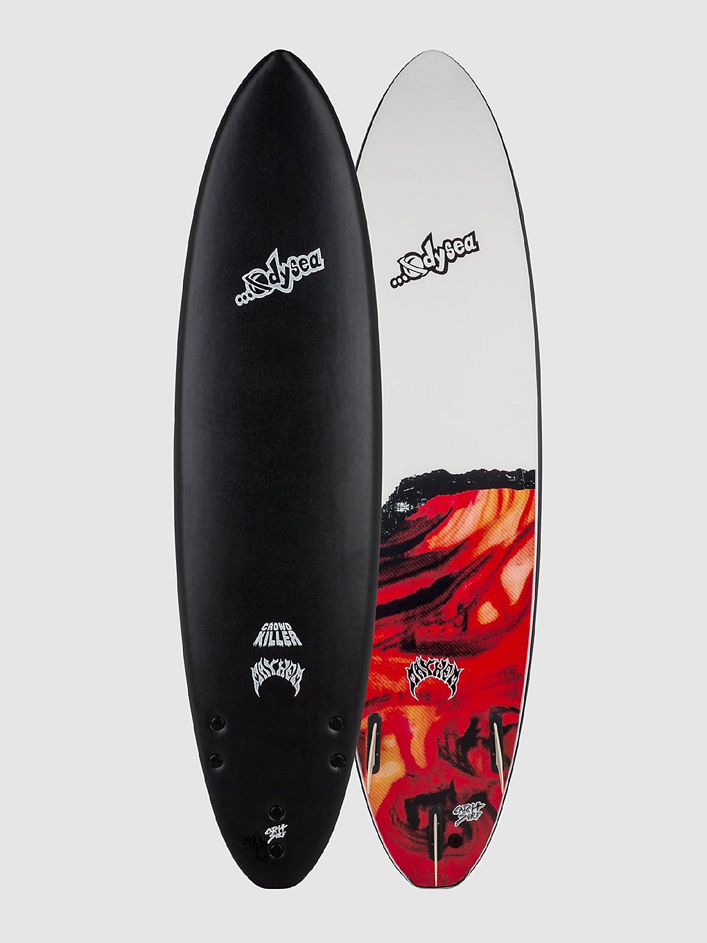 Catch Surf Odysea X Lost Crowd Killer 7'2 Softtop Surfboard zwart