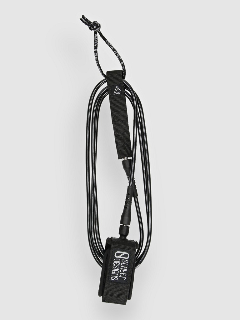 Slater Designs 7′ Regular Leash zwart