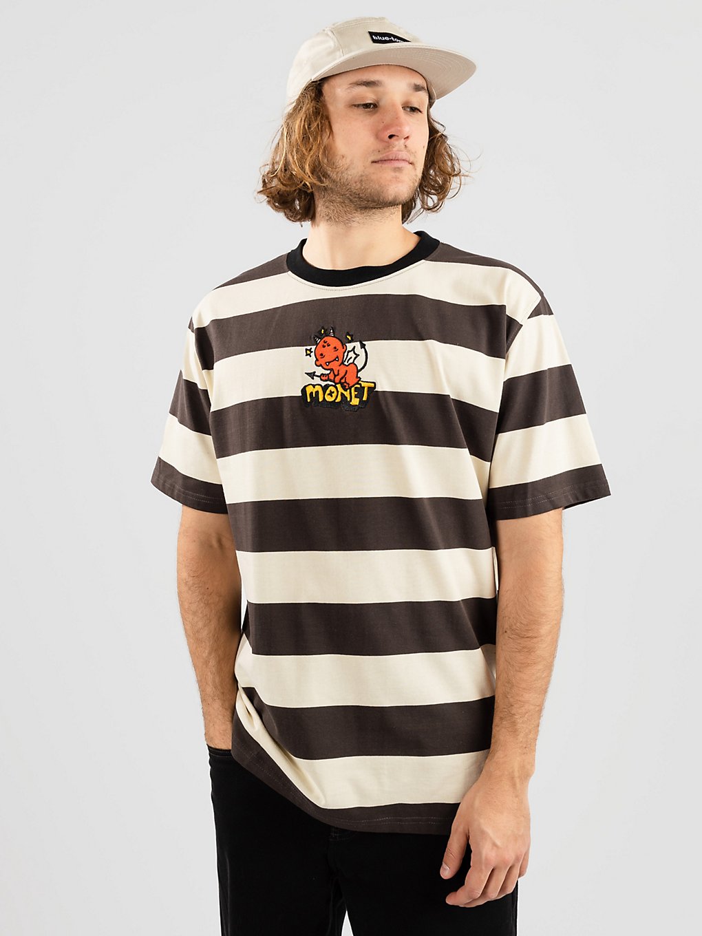 Monet Skateboards No Good Stripe T-Shirt patroon