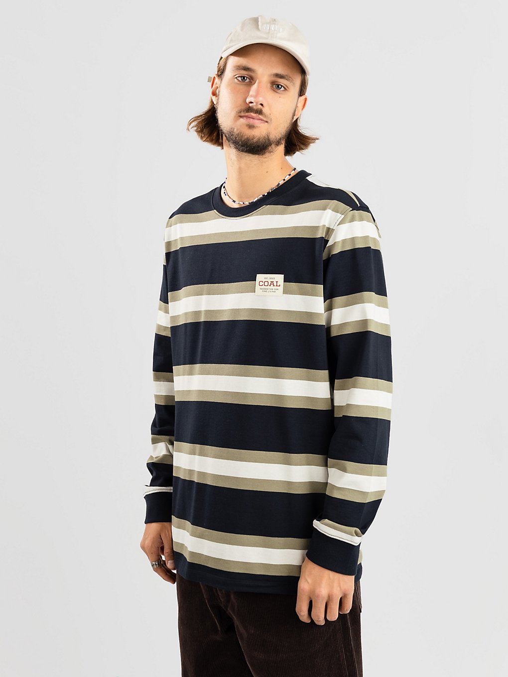 Coal Uniform Stripe Longsleeve patroon