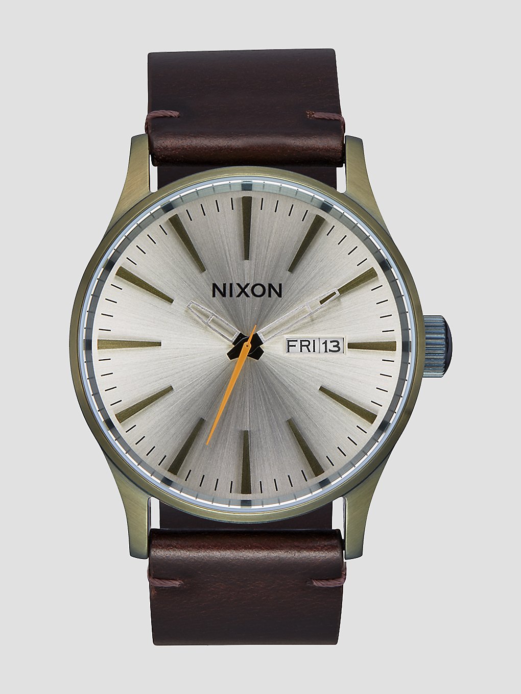 Nixon The Sentry lederen Horloge wit