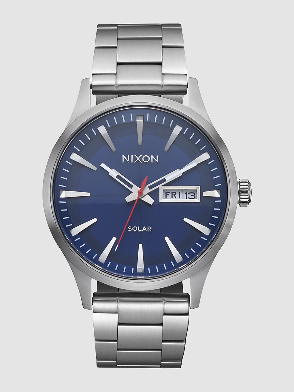 Nixon Sentry Solar Stainless Steel Horloge blauw