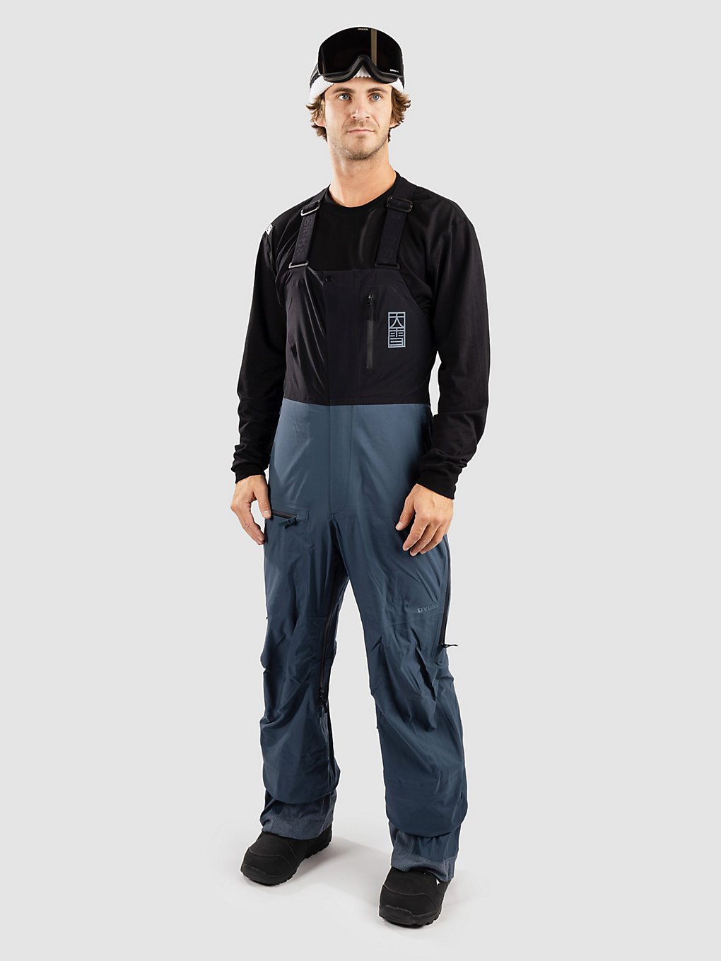 Oyuki Goshiki Yamapro 3L Bib broek grijs