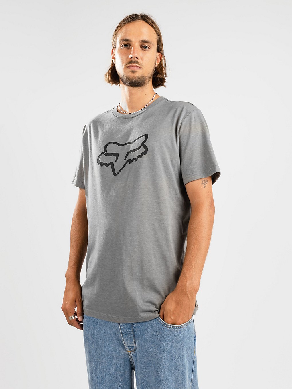 Fox Legacy Head T-Shirt grijs