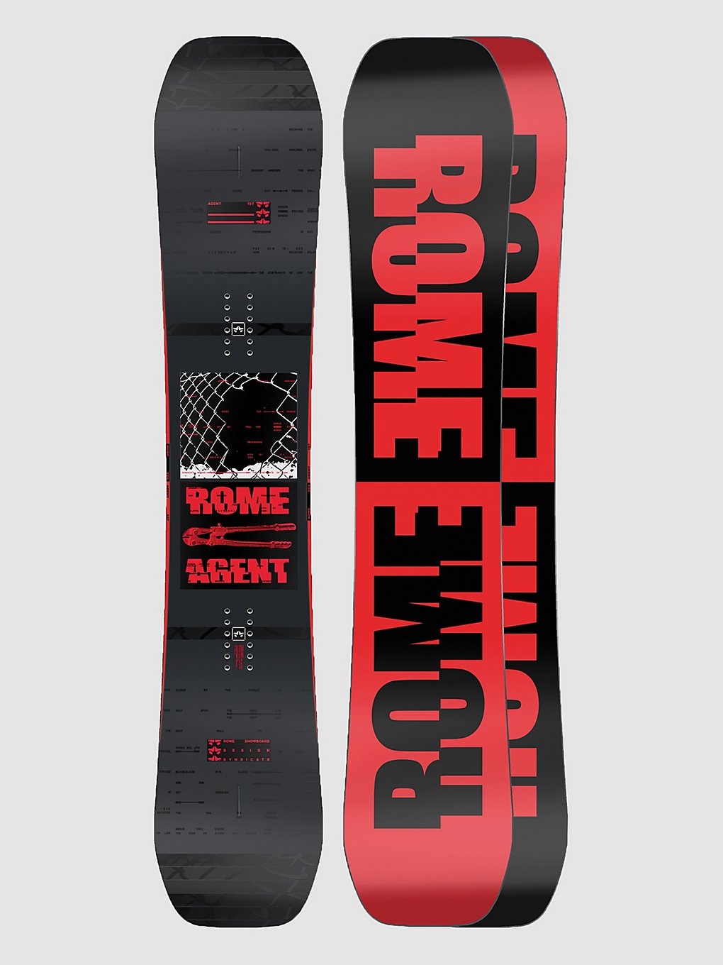 Rome Agent 158W 2023 Snowboard patroon