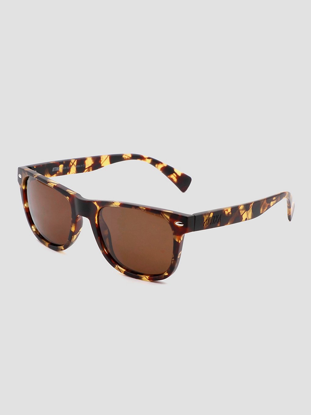 Attika Eyewear Jordan Matte Tortoiseshell Zonnebril bruin