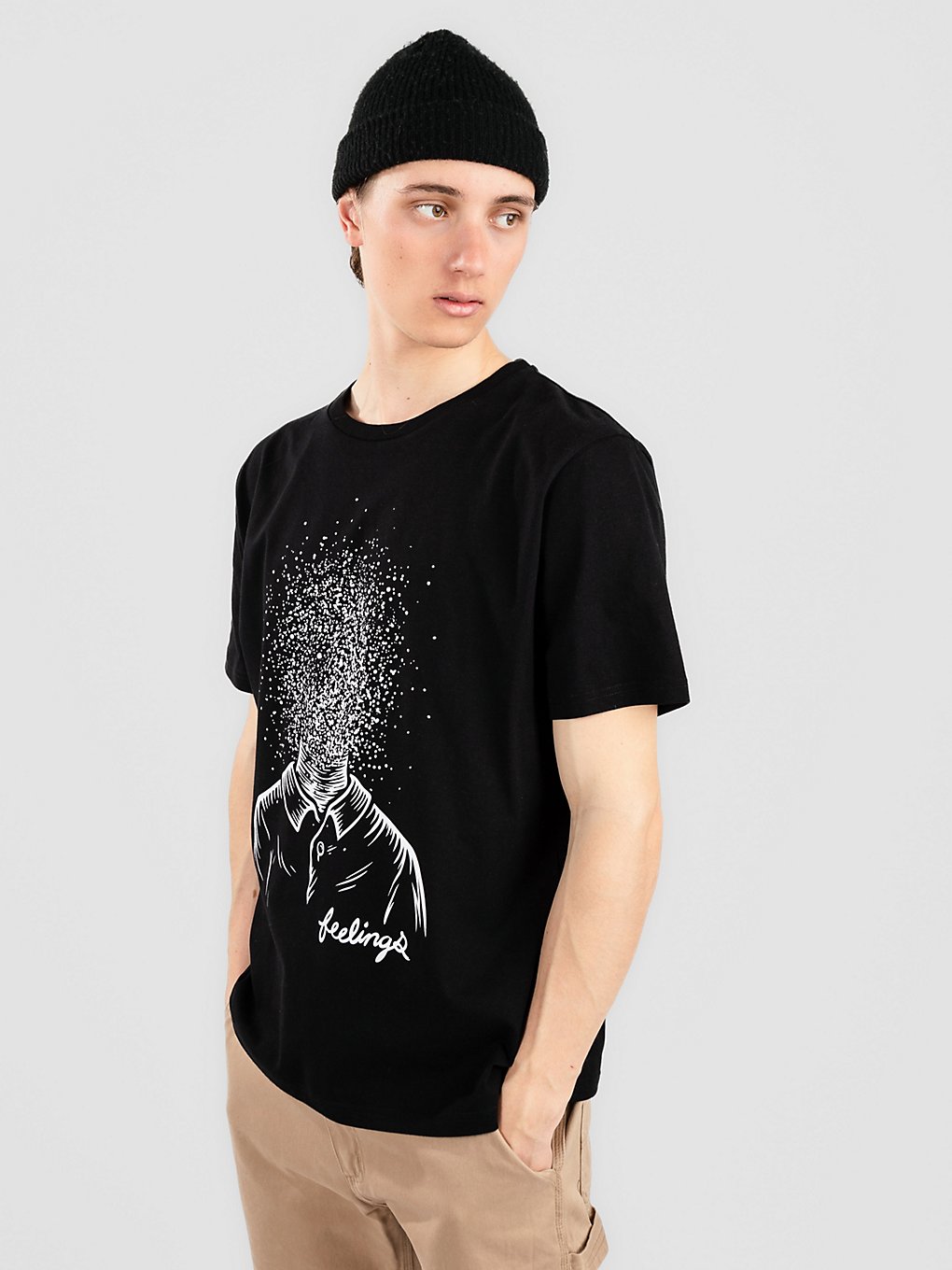 And Feelings Sparse T-Shirt zwart
