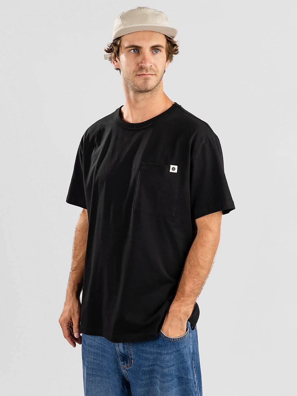Anerkjendt Akrune Noos Pocket T-Shirt zwart
