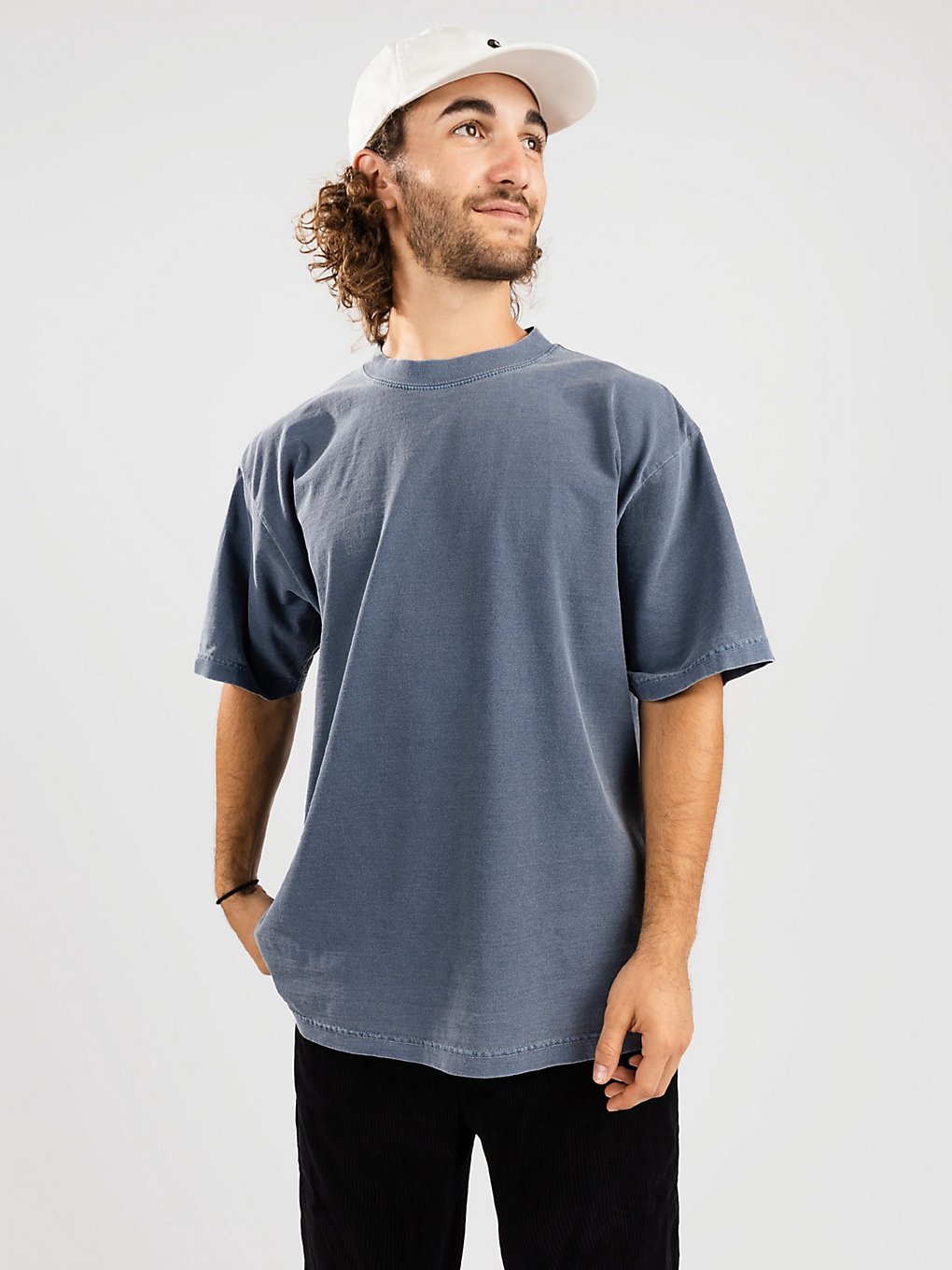 Shaka Wear 7.5 Max Heavyweight Garment Dye T-Shirt blauw