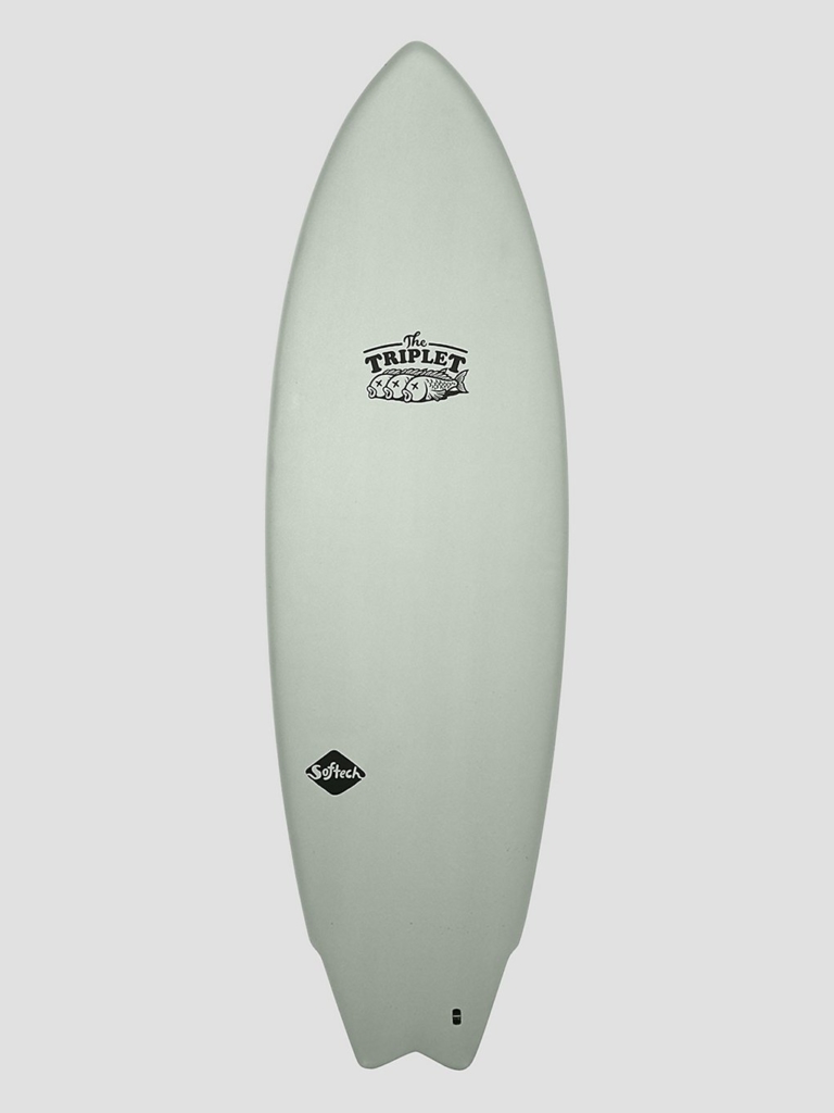 Softech The Triplet 5’8 Softtop Surfboard groen