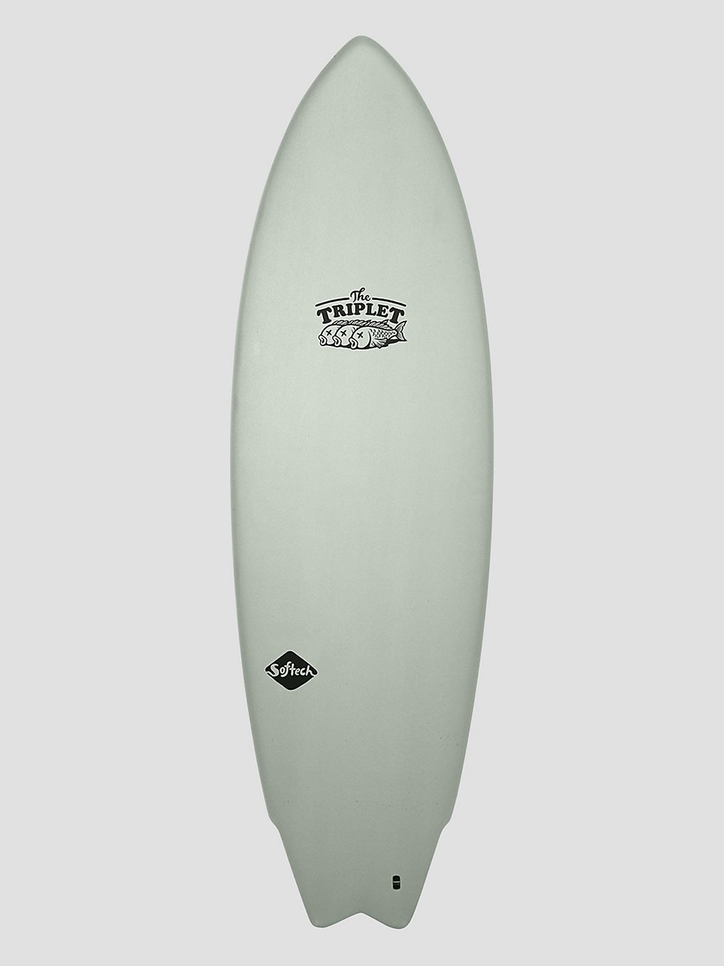 Softech The Triplet 5'8 Softtop Surfboard groen