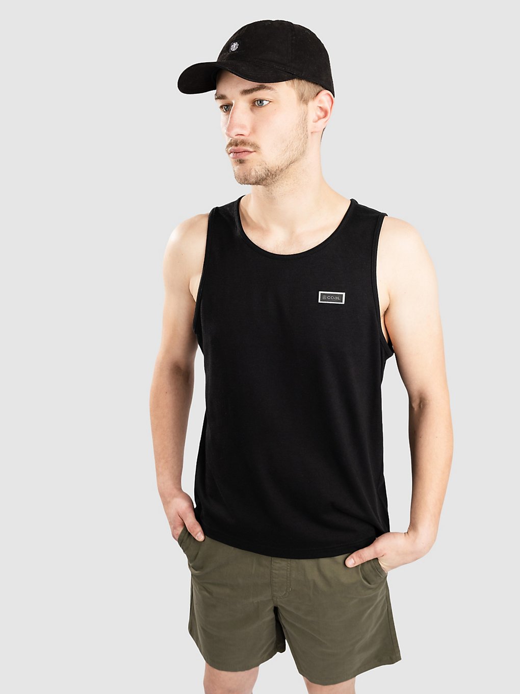 Coal Pontoon Tanktop zwart