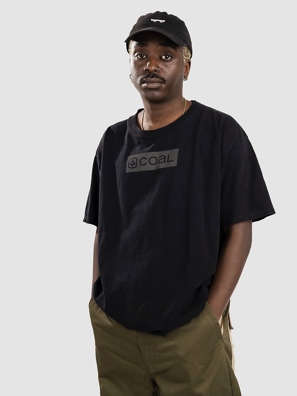 Coal The Box Logo T-Shirt zwart