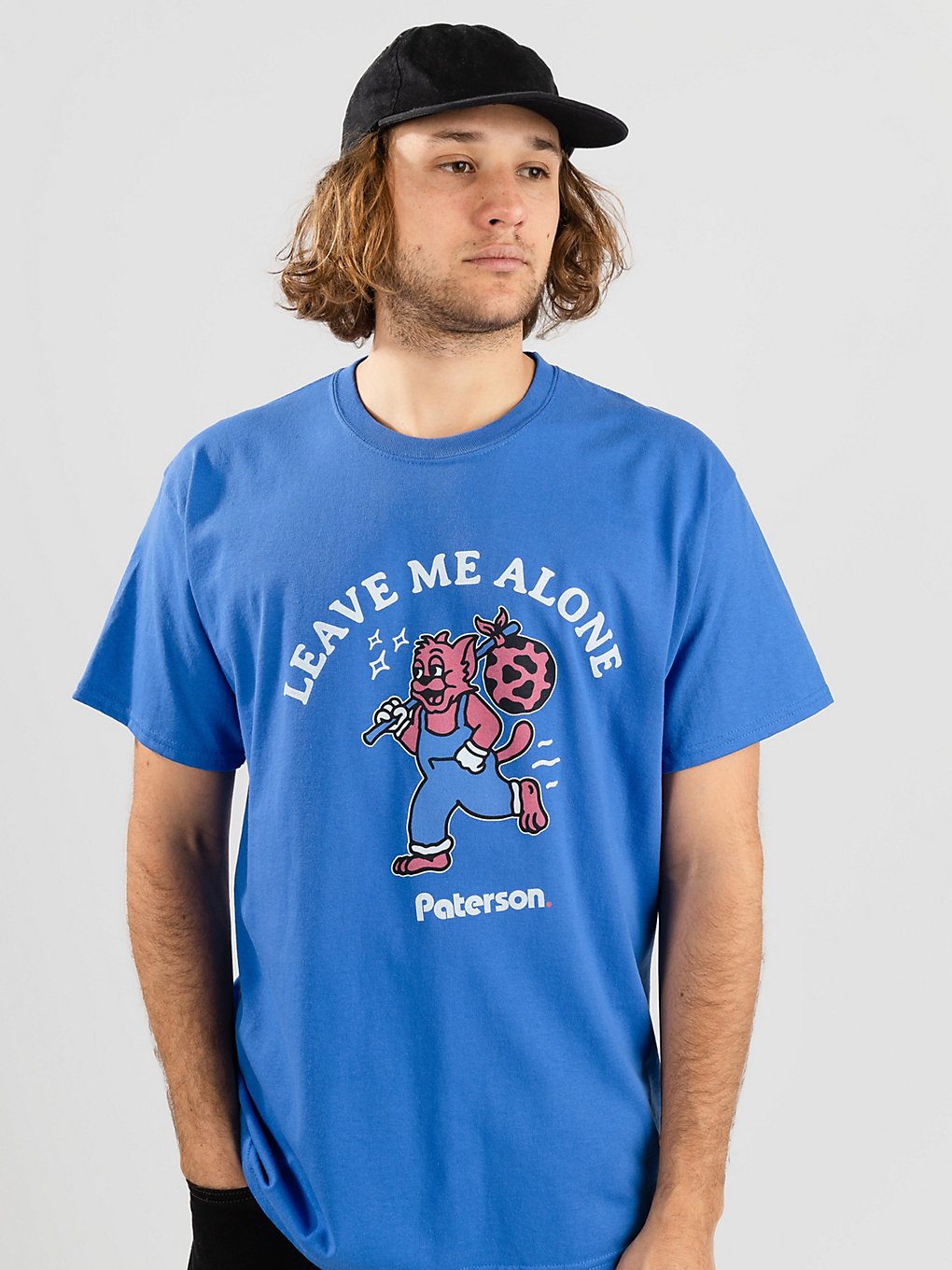 Paterson Leave Me Alone T-Shirt blauw