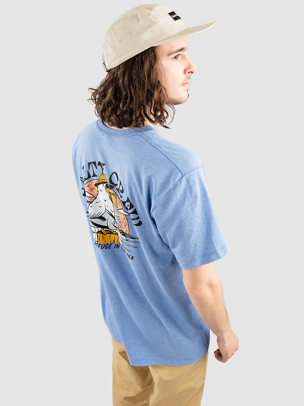 Salty Crew Gone Fishing Standard T-Shirt blauw