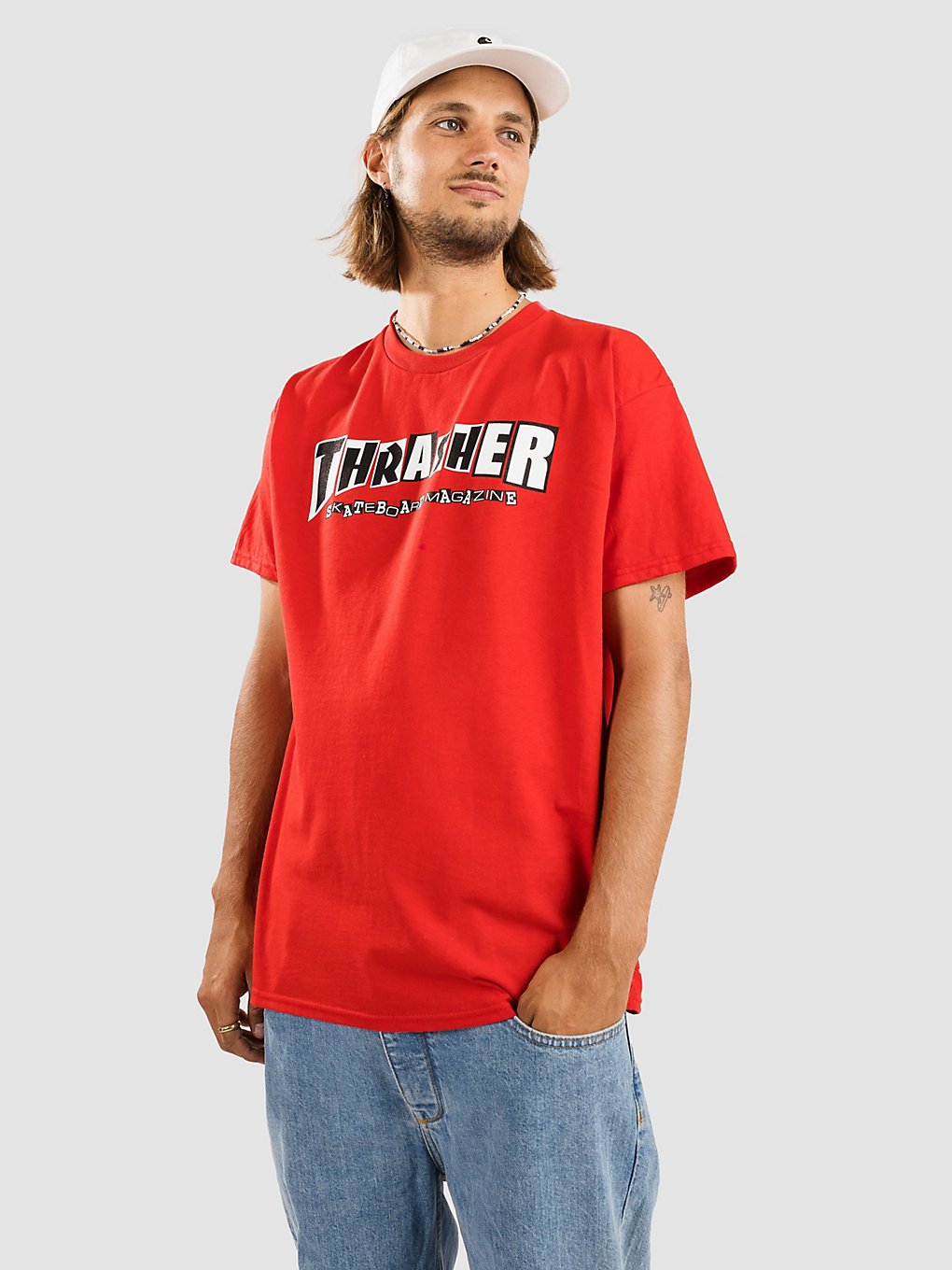 Thrasher X Baker T-Shirt rood