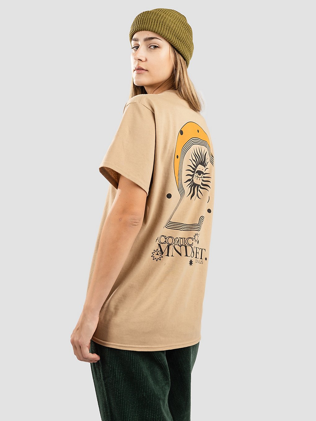 Dravus Cosmic Mindset T-Shirt geel