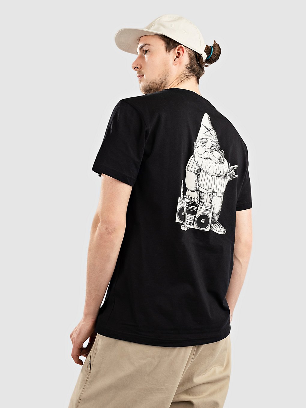 Iriedaily Garden Gnome T-Shirt zwart