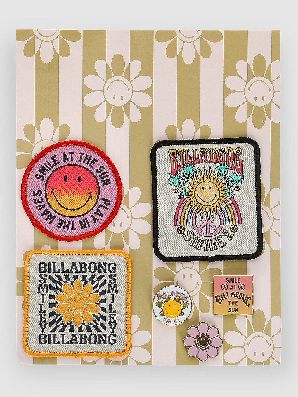 Billabong Smiley Patch And Pins patroon