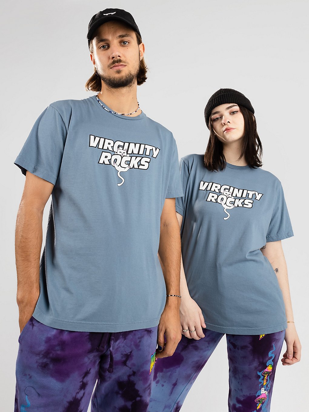RIPNDIP Virginity Rocks X Nerm T-Shirt blauw