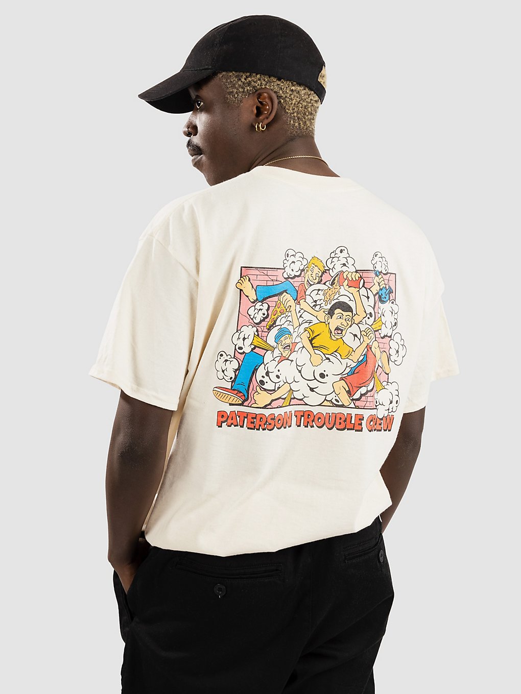 Paterson Trouble Crew T-Shirt wit