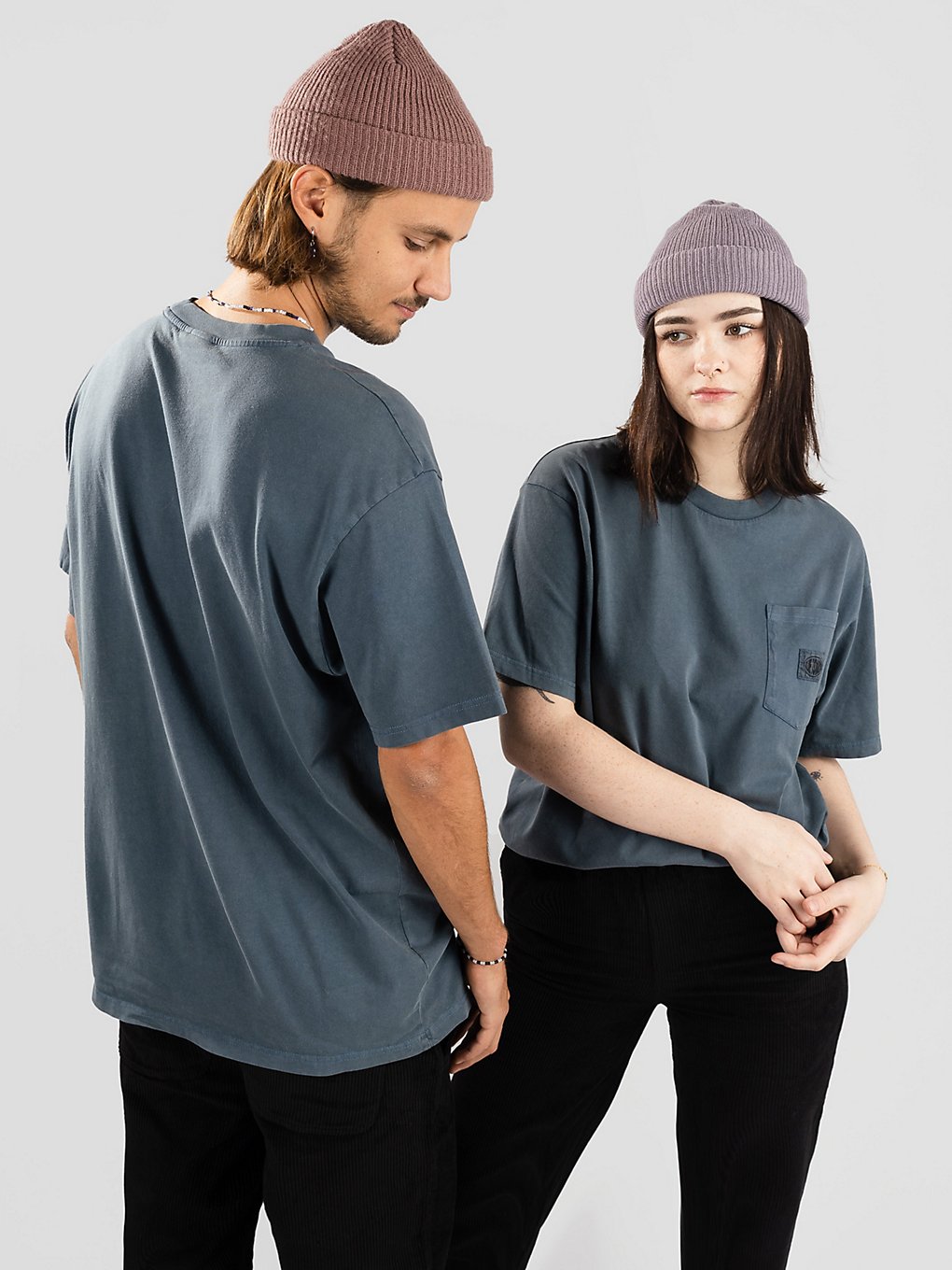 Blue Tomato Oval Chest Pocket T-Shirt blauw