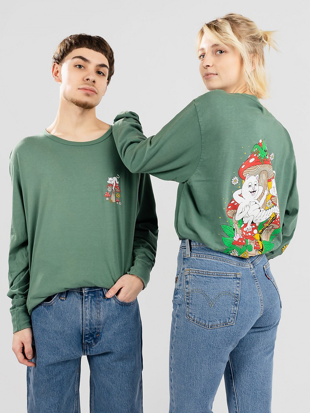 RIPNDIP Caterpiller Garden Longsleeve groen