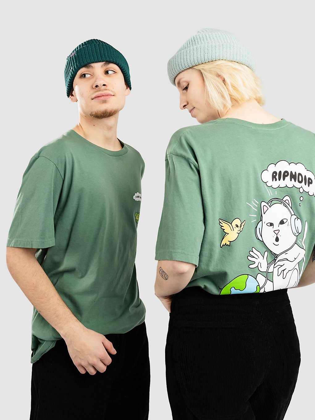 RIPNDIP I Like Turtles T-Shirt groen