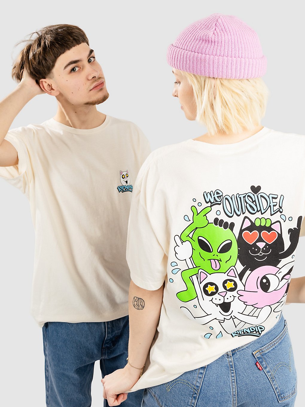 RIPNDIP We Outside T-Shirt bruin