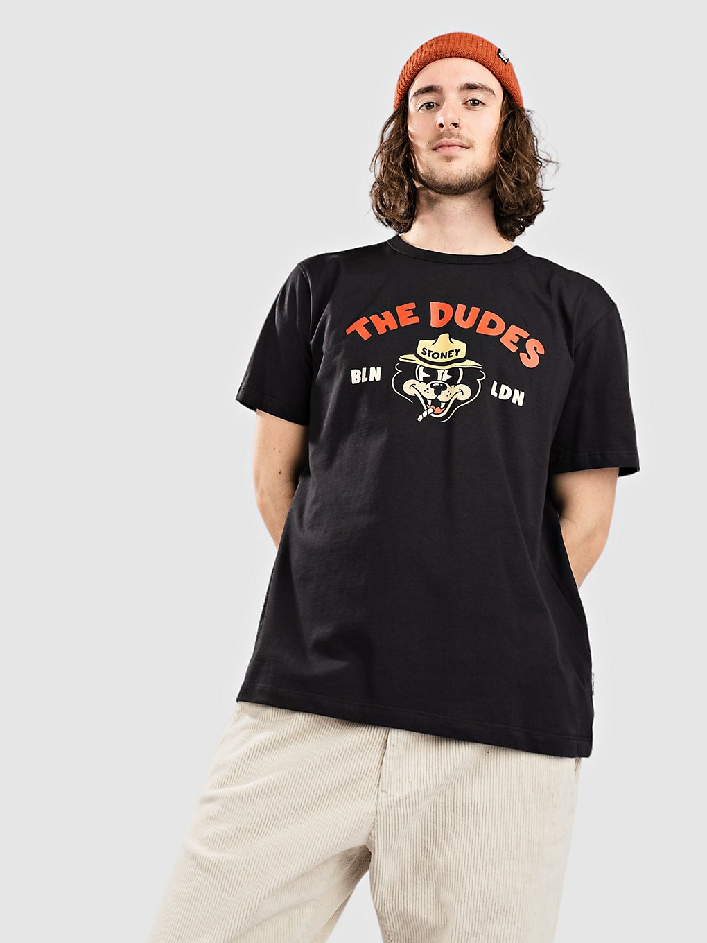 The Dudes Big Stoney T-Shirt zwart